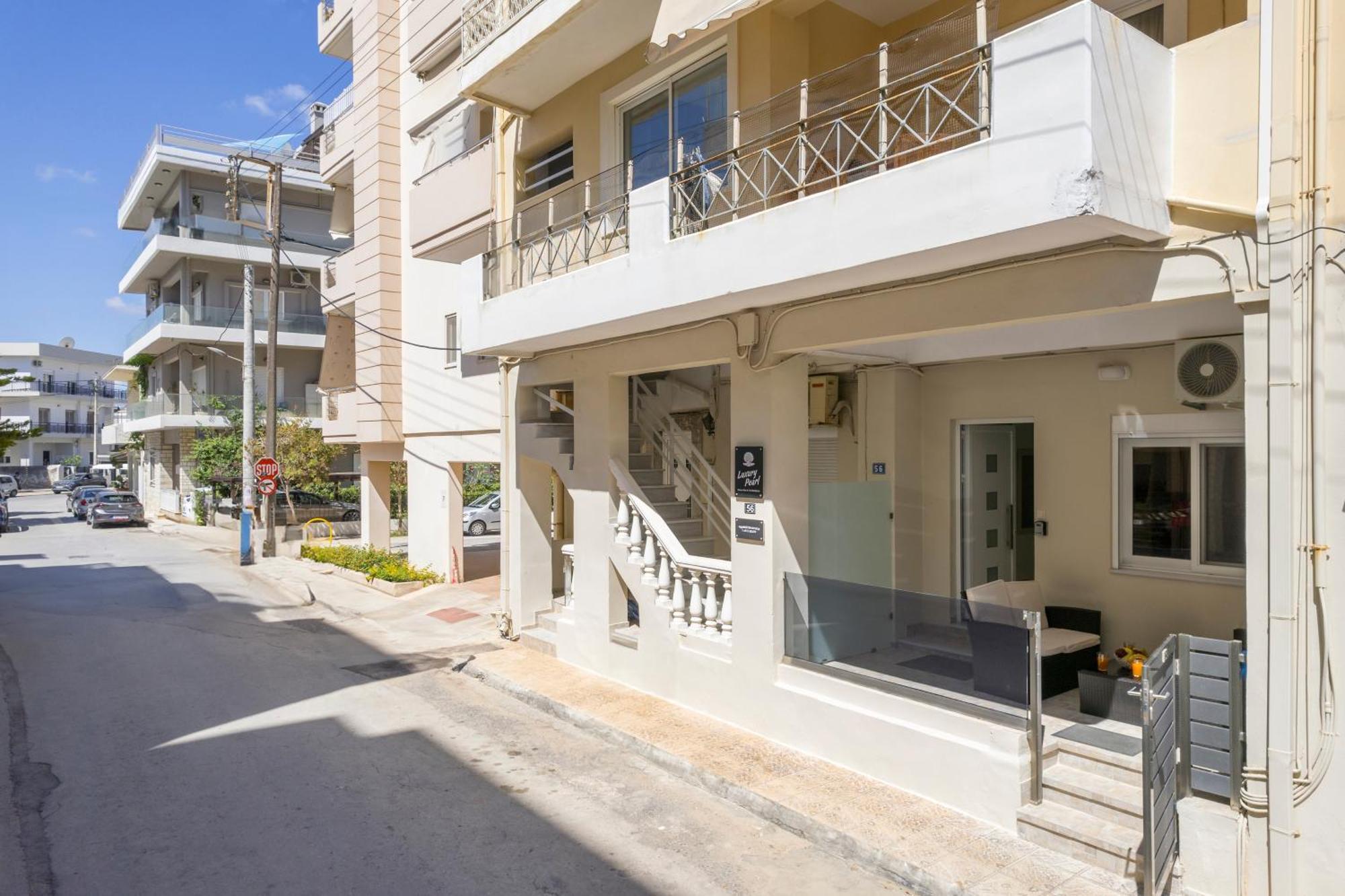 חאניה Luxury Pearl, Steps To The Beach מראה חיצוני תמונה